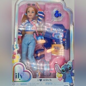 Disney ILY 4Ever Stitch Fashion Doll, Mix Match Outfits, Articulated, Movie New